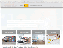Tablet Screenshot of holzland-linkundbecker.de